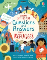 Book Cover for Lift-the-flap Questions and Answers about Refugees by Katie Daynes, Ashe de Sousa