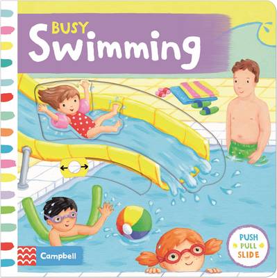 Busy Swimming Push, Pull and Slide the Scenes to Bring the Swimming Pool to Life!