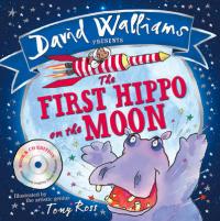 Book Cover for The First Hippo on the Moon by David Walliams