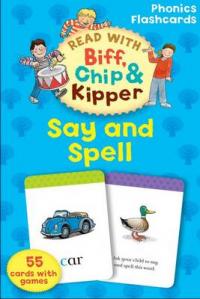 Book Cover for Oxford Reading Tree Read with Biff, Chip, and Kipper: Phonics Flashcards: Say & Spell by Roderick Hunt, Annemarie Young