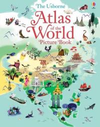 Book Cover for Atlas of the World Picture Book by Sam Baer