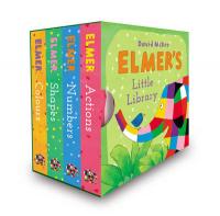 Book Cover for Elmer's Little Library by David McKee