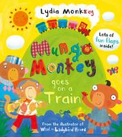 Book Cover for Mungo Monkey Goes on a Train by Lydia Monks