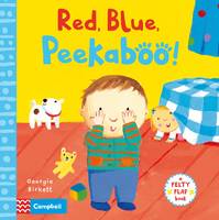 Book Cover for Red, Blue, Peekaboo by Georgie Birkett