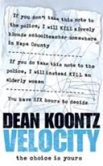 Book Cover for Velocity by Dean Koontz