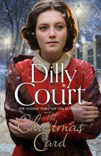 Book Cover for The Christmas Card by Dilly Court