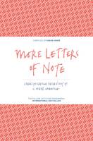 Book Cover for More Letters of Note Correspondence Deserving of a Wider Audience by Shaun Usher