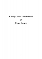 Book Cover for A Song Of Ice And Haddock by Keven Shevels