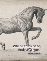 Book Cover for When I Think of My Body as a Horse by Wendy Pratt