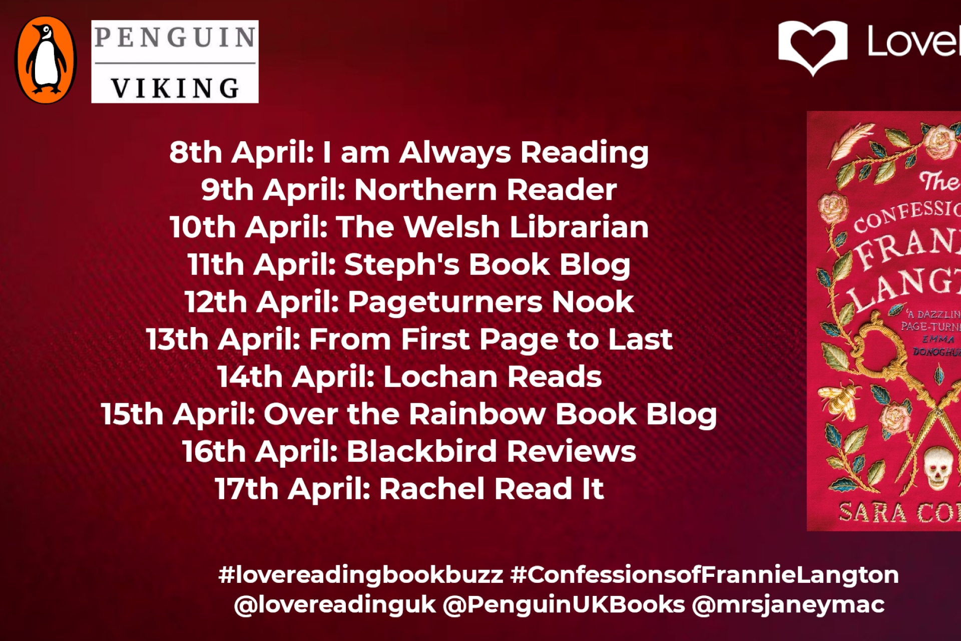  Ambassador Book Buzz: The Confessions of Frannie Langton