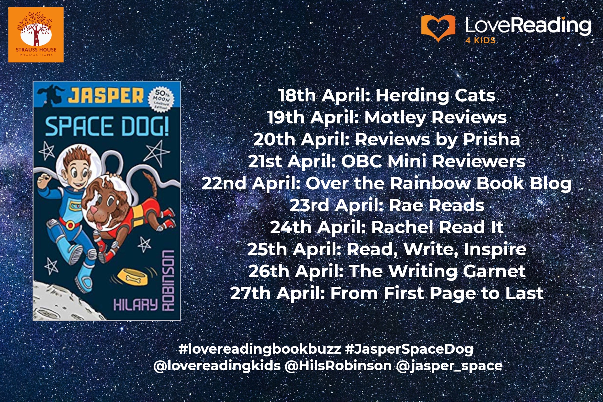 Ambassador Book Buzz: Jasper: Space Dog