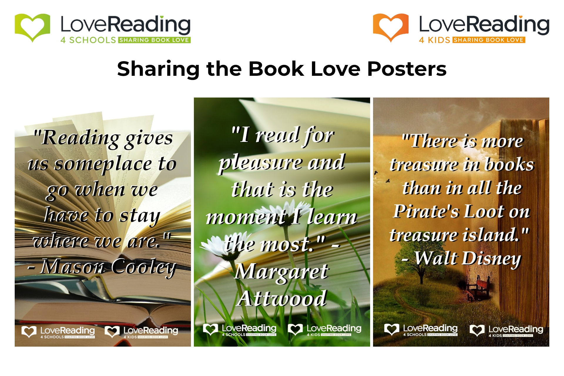 Share the Book Love With our Posters!