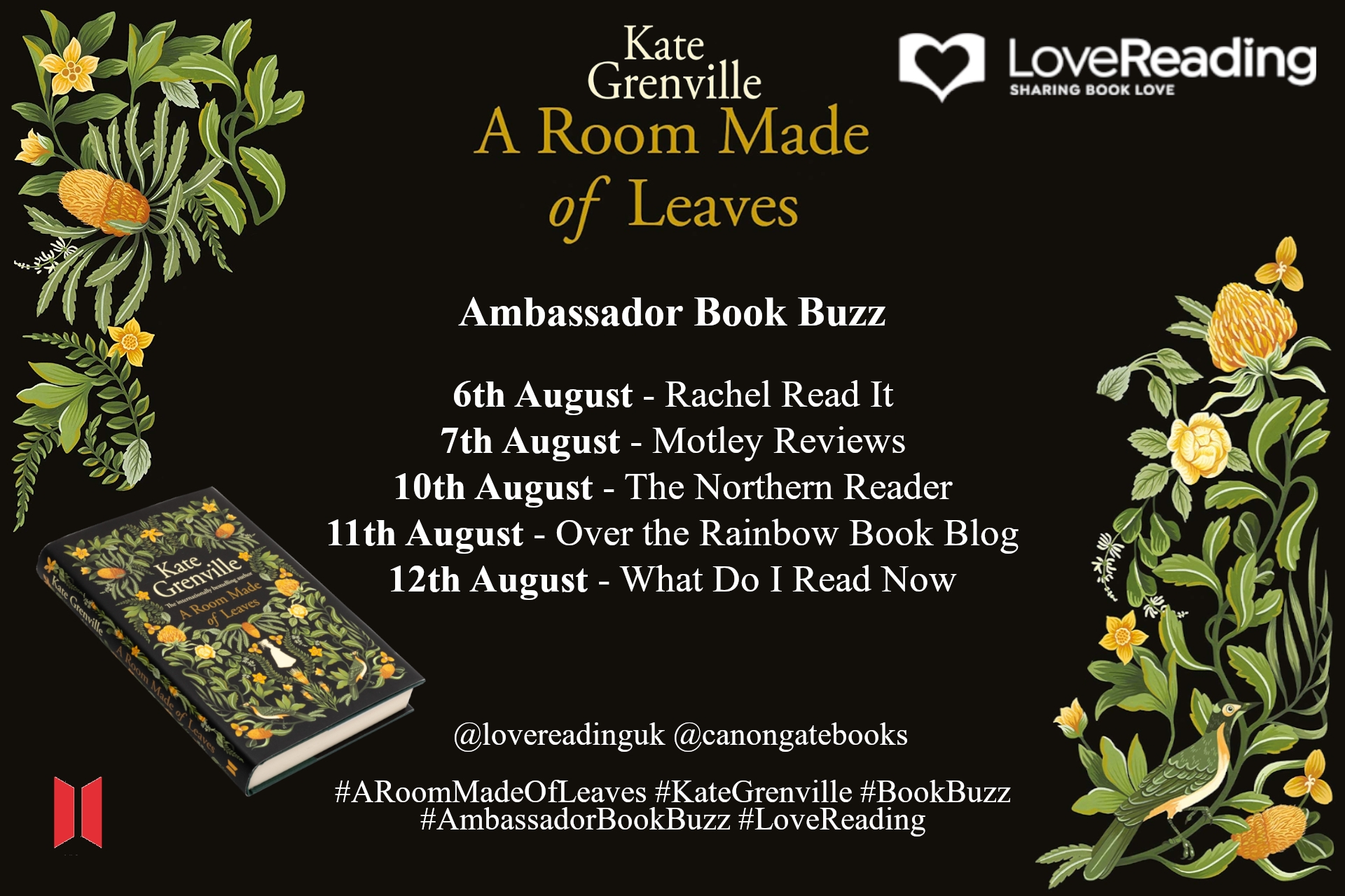 Ambassador Book Buzz: A Room Made of Leaves by Kate Grenville