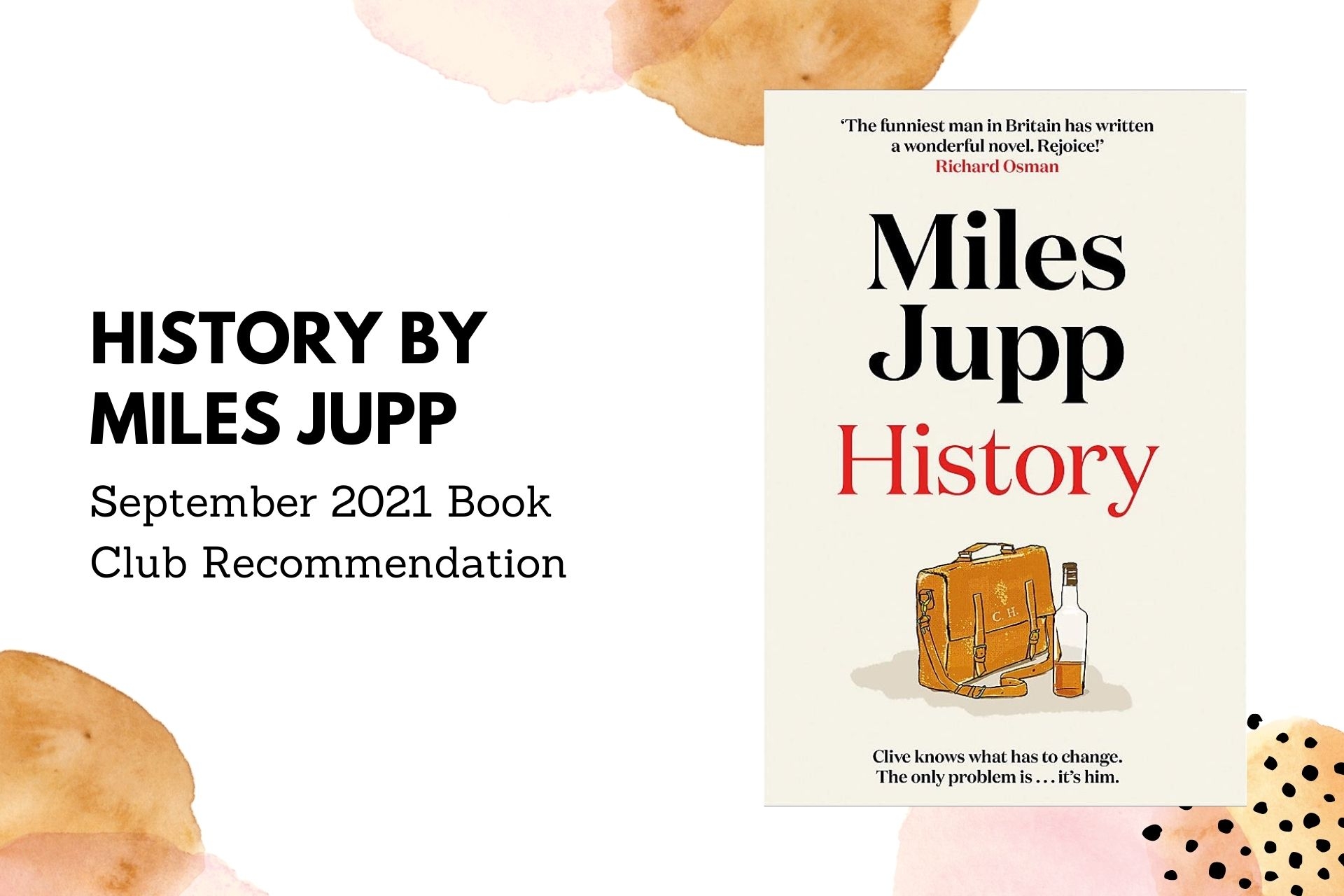 September 2021 Book Club Recommendation: History by Miles Jupp