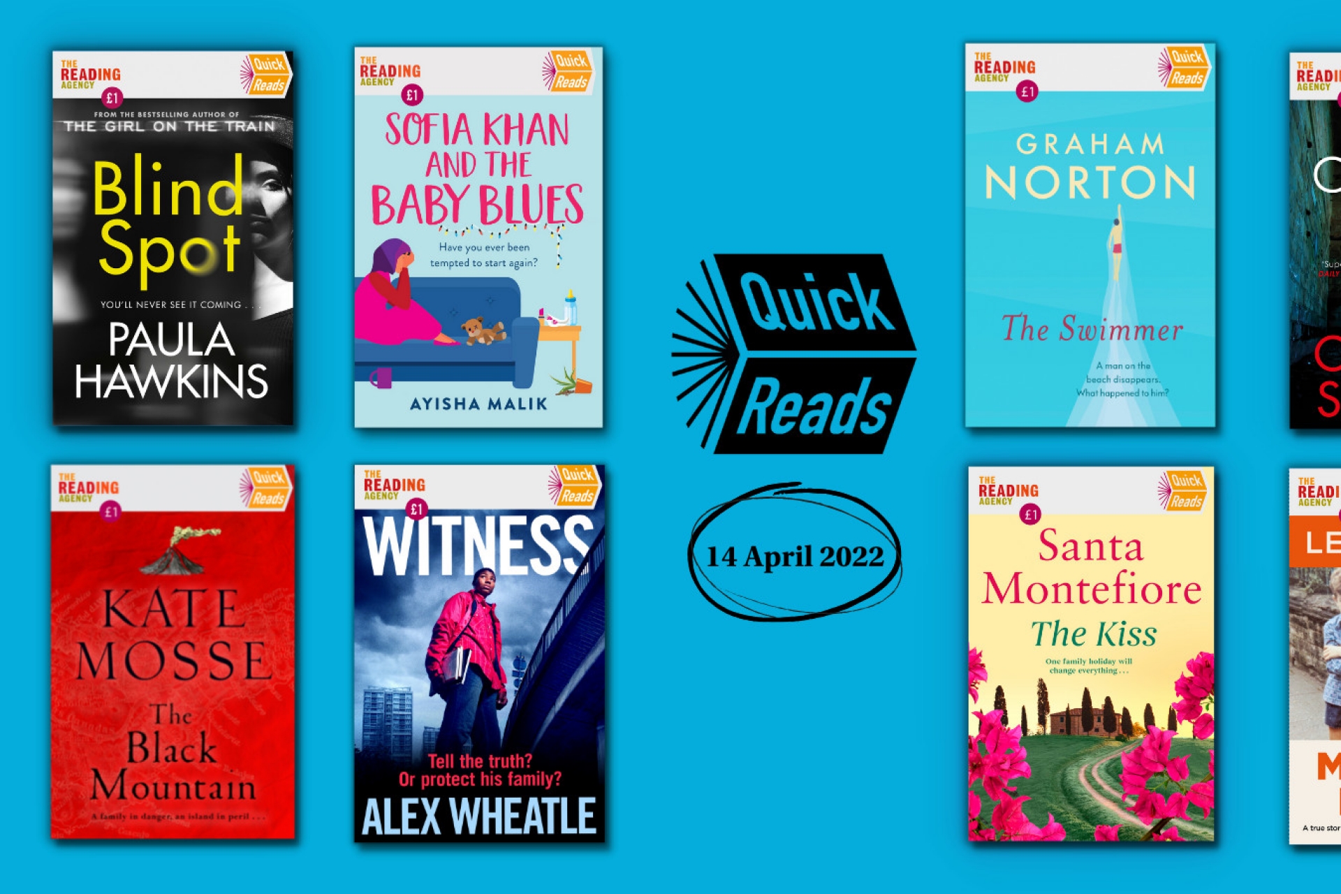 The Reading Agency reveals the 2022 Quick Reads covers