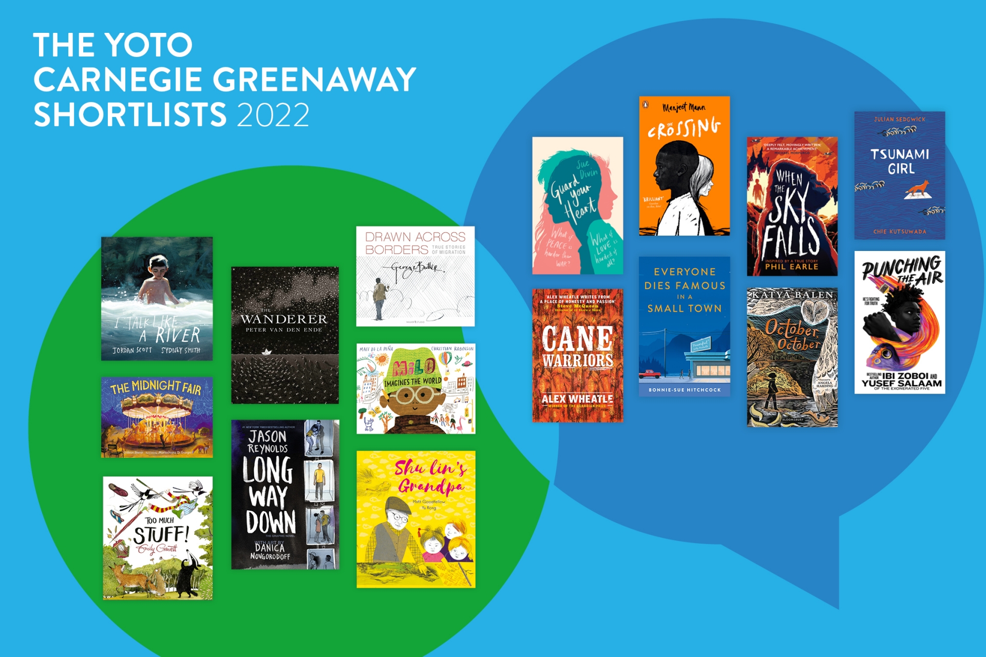 Shortlists for Yoto Carnegie Greenaway Awards 2022