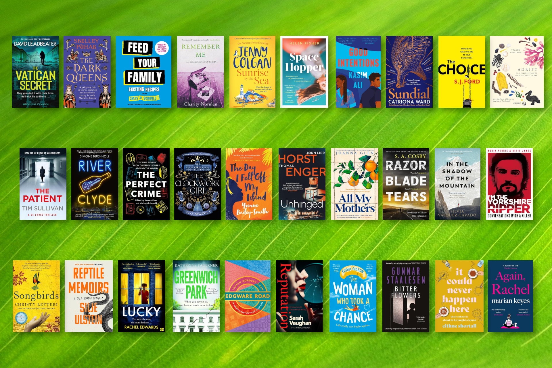 Monthly Roundup for March - Fresh New Books to Enjoy at the Start of  New Season.