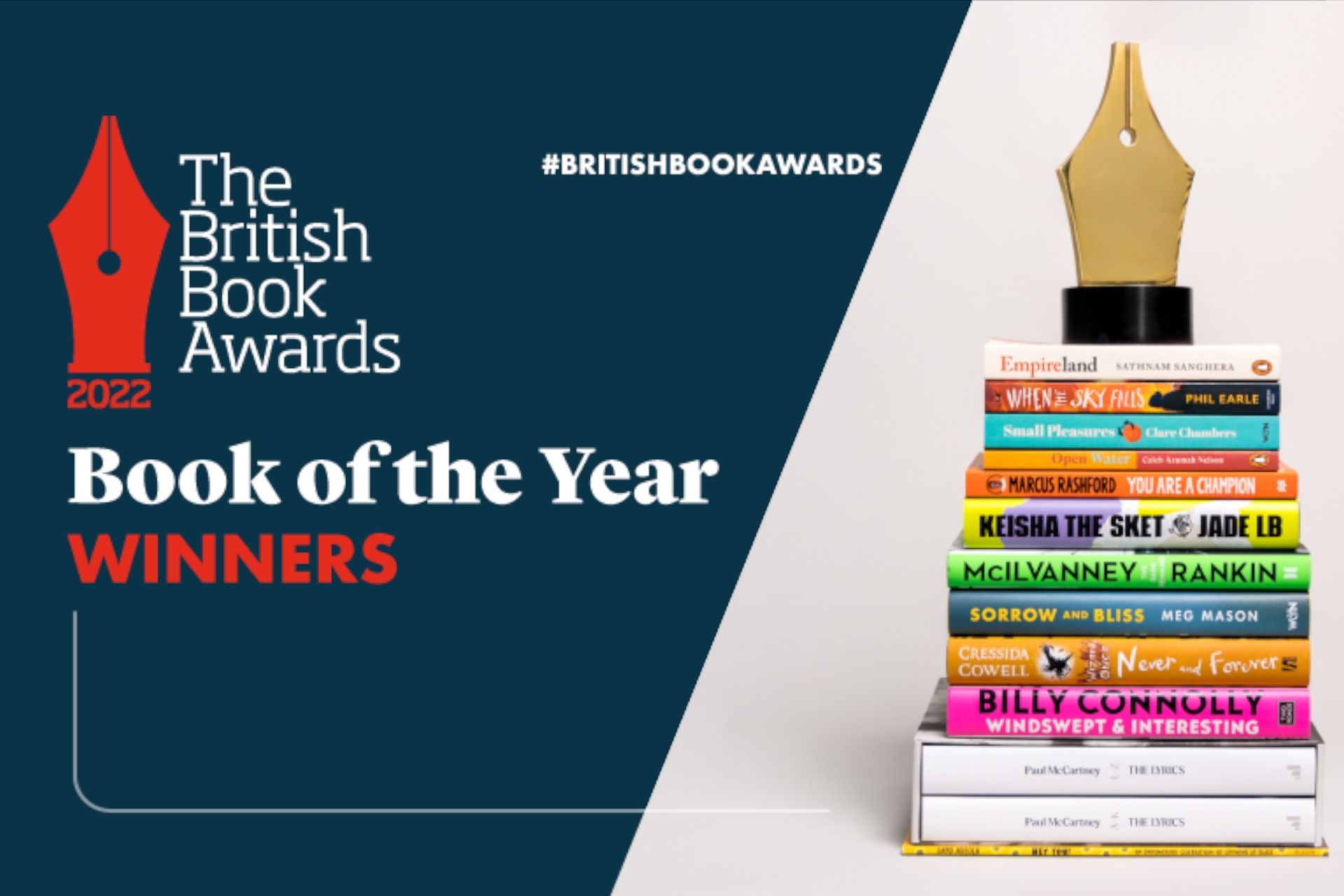 Marcus Rashford, Carl Anka, Phil Earle and Dapo Adeola triumph at The British Book Awards 2022