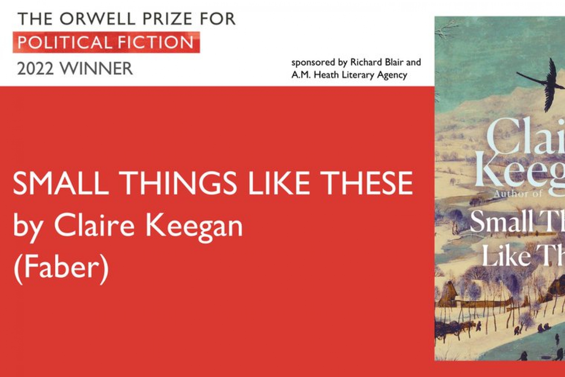 Orwell Prizes for Political Writing and Political Fiction Awarded for 2022