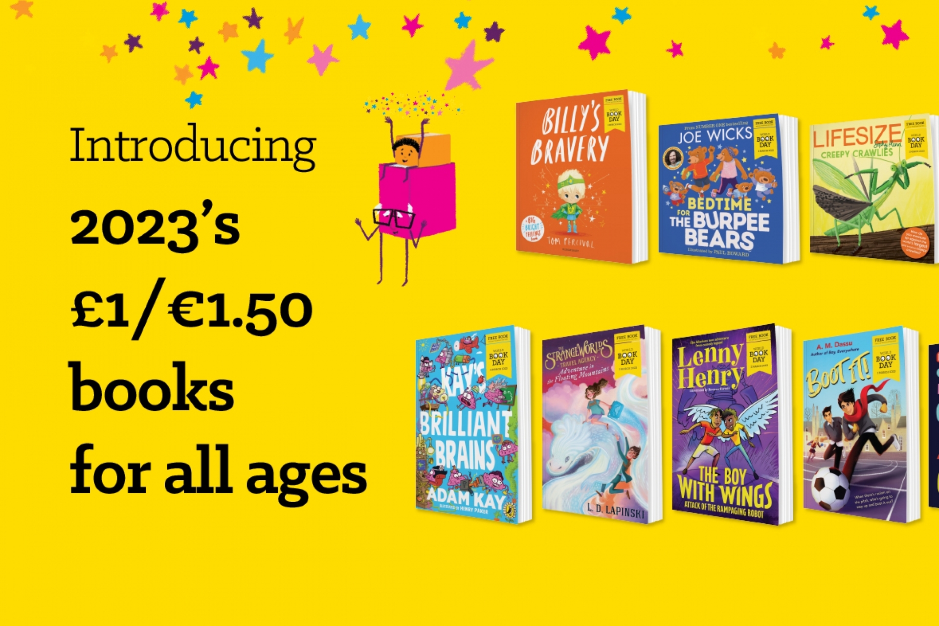 World Book Day Announces 2023 Line Up Of 15 Books For Children   1662631884 1662455381 Wbd23 Homepage Carousel 2023 1 Books Line Up Desktop 