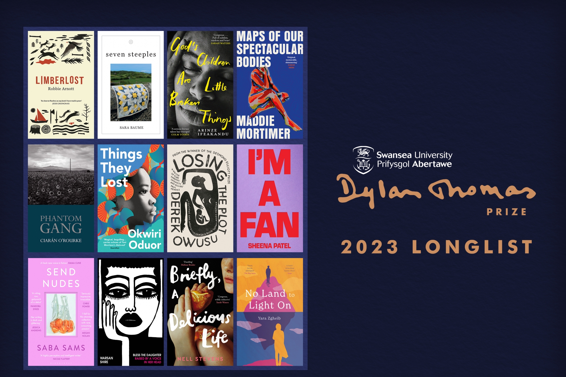 Longlist Announced for 2023 Swansea University Dylan Thomas Prize for Young Writers