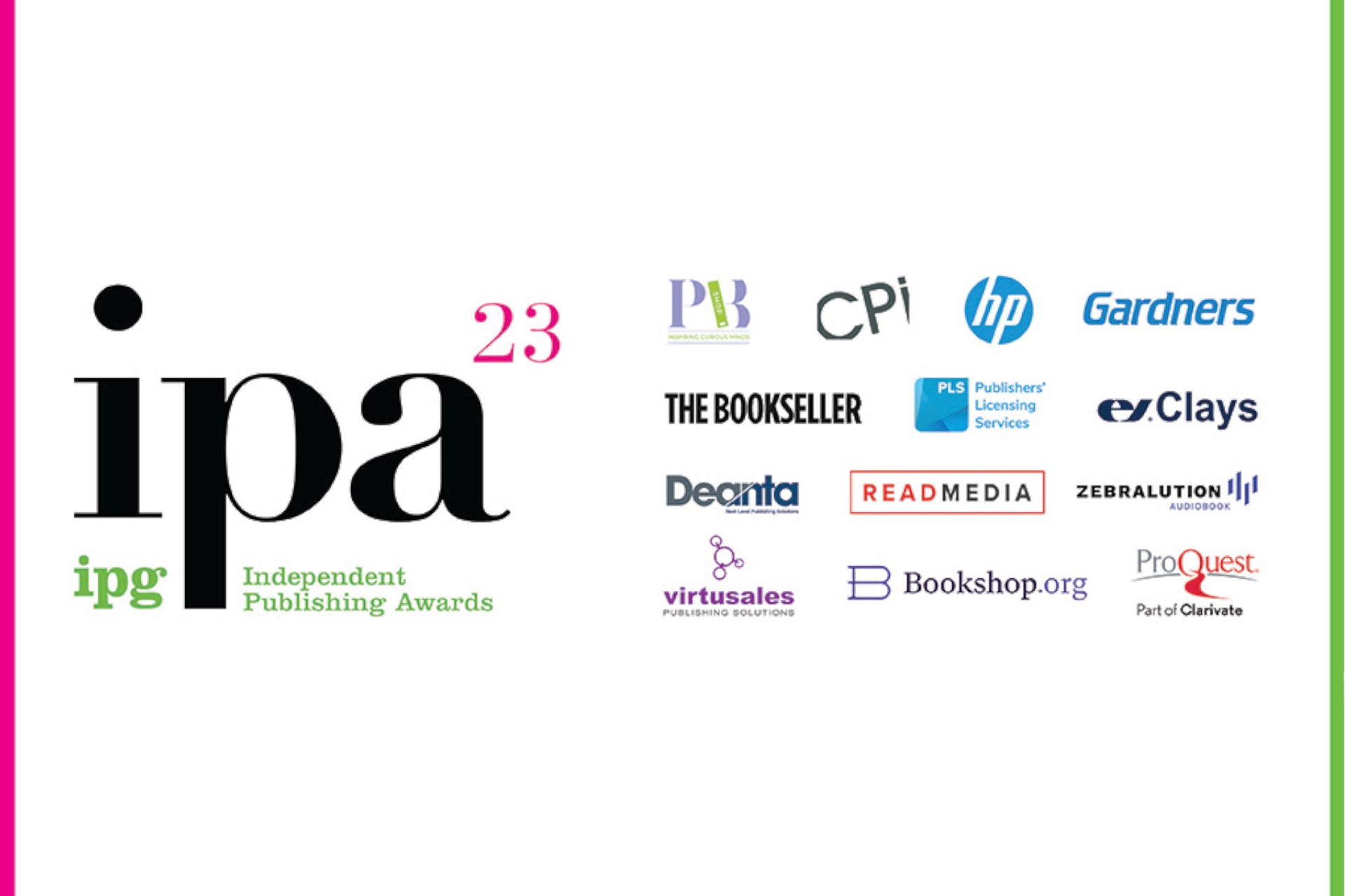 The 2023 IPG Independent Publishing Awards Shortlist Is Announced, and It's Their Biggest Awards Yet!