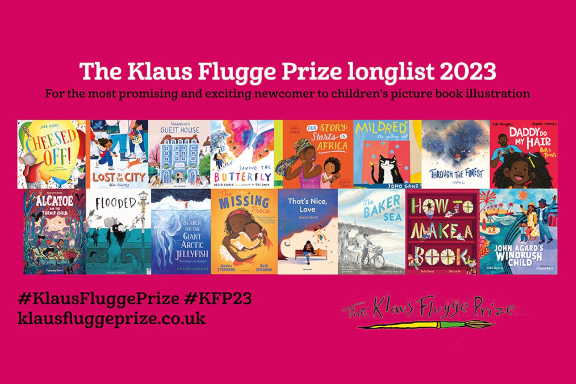 Longlist Announced for the 2023 Klaus Flugge Prize  - Celebrating outstanding newcomers to picture book illustration