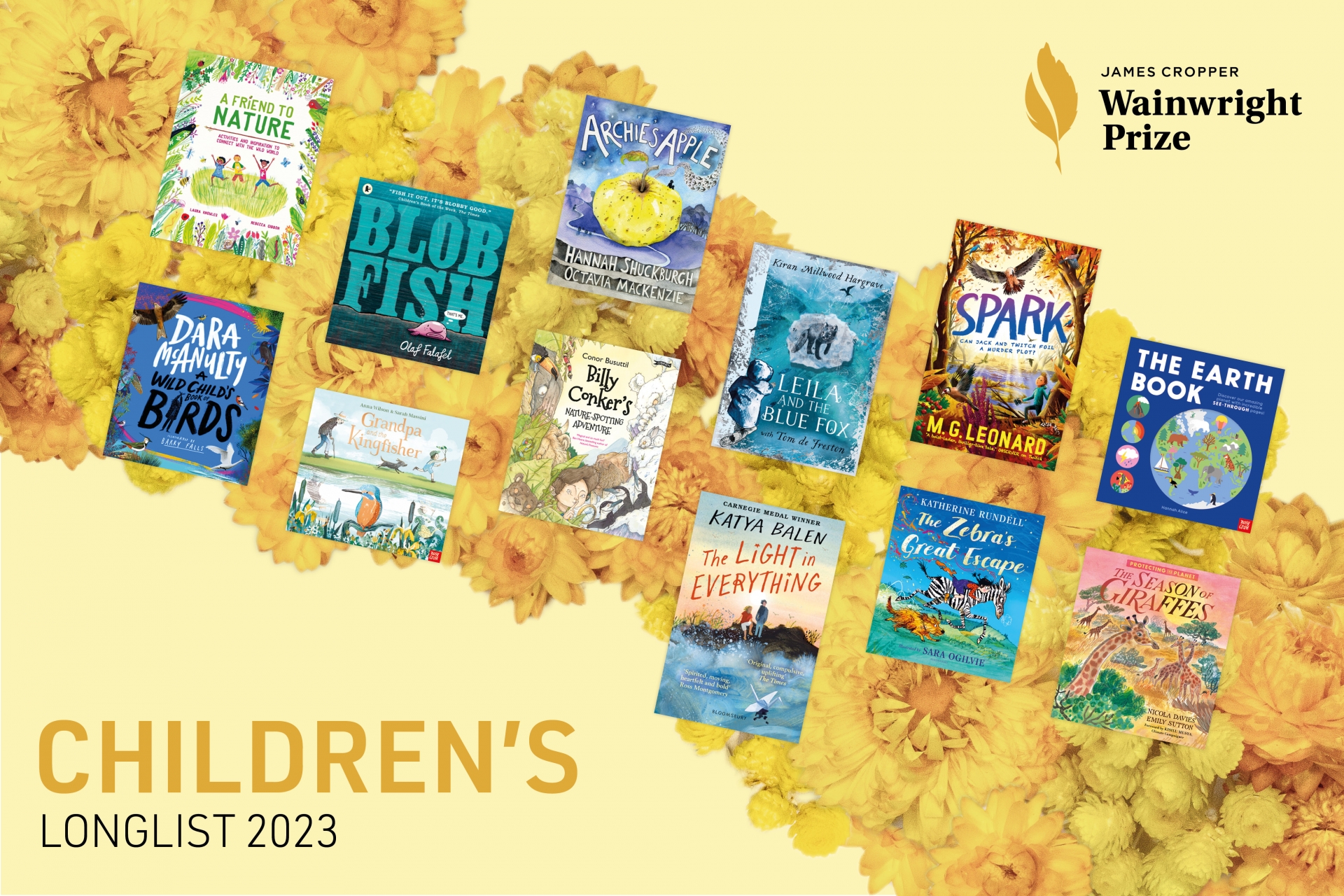 See the cream of the crop in nature books for children with the 2023 Longlist of the James Cropper Wainwright Prize