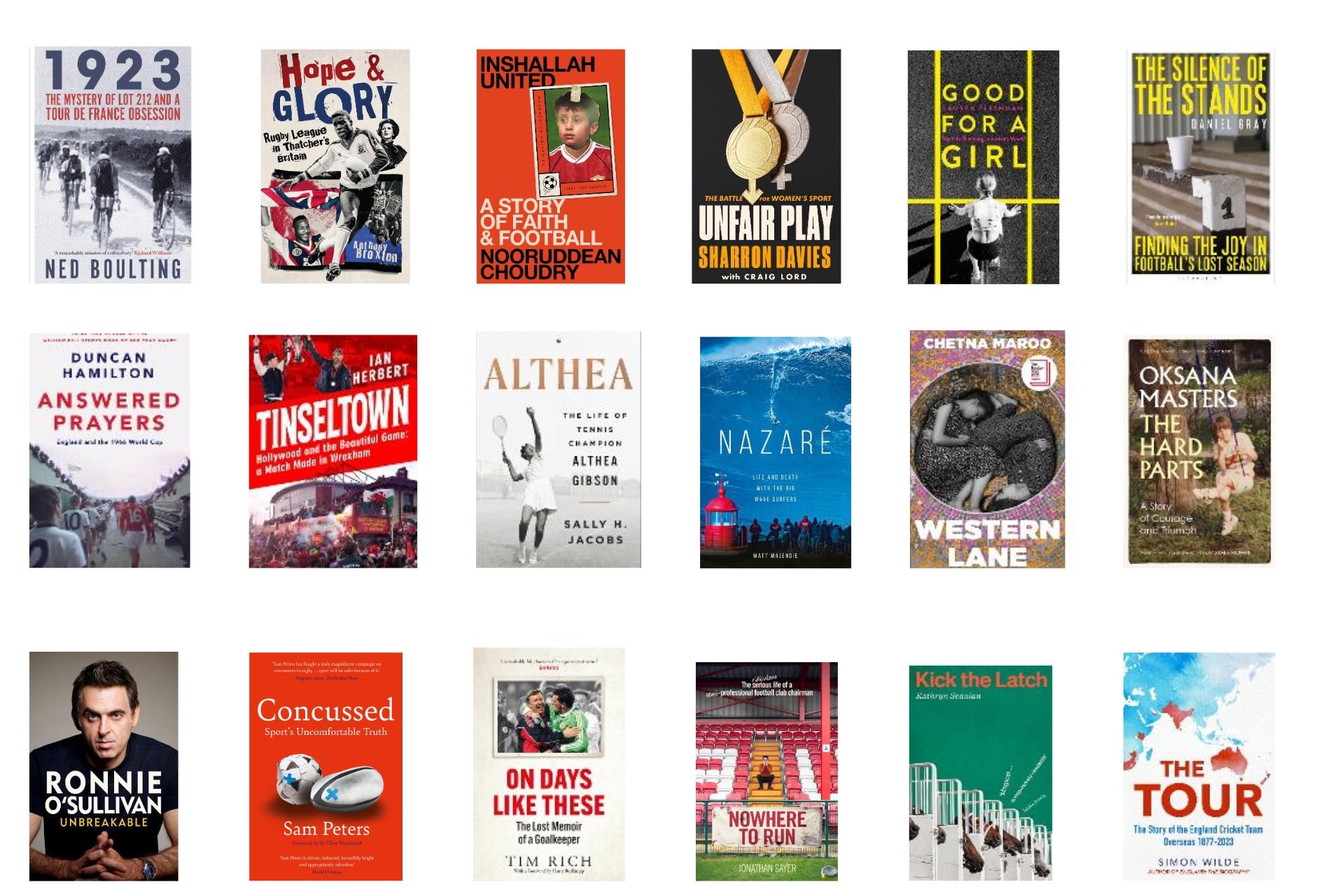 Longlist Revealed For The William Hill Sports Book of the Year 2023 Award 