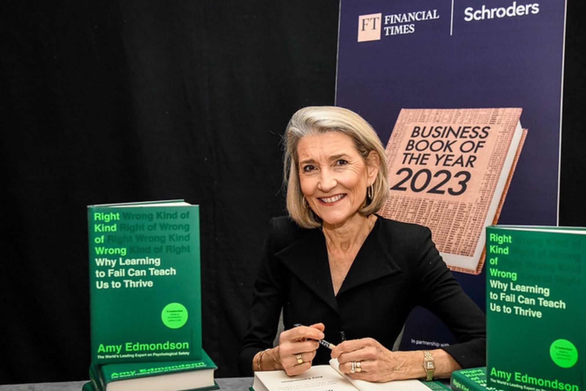 Right Kind of Wrong: Why Learning to Fail Can Teach Us to Thrive Takes the 2023 FT and Schroders Business Book of the Year Award