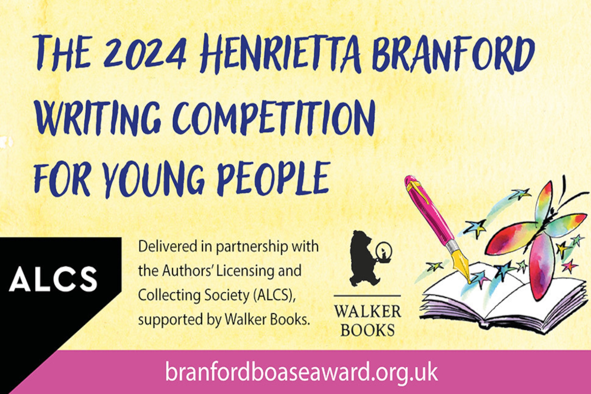 2024 Henrietta Branford Writing Competition is open for young people who enjoy writing stories!