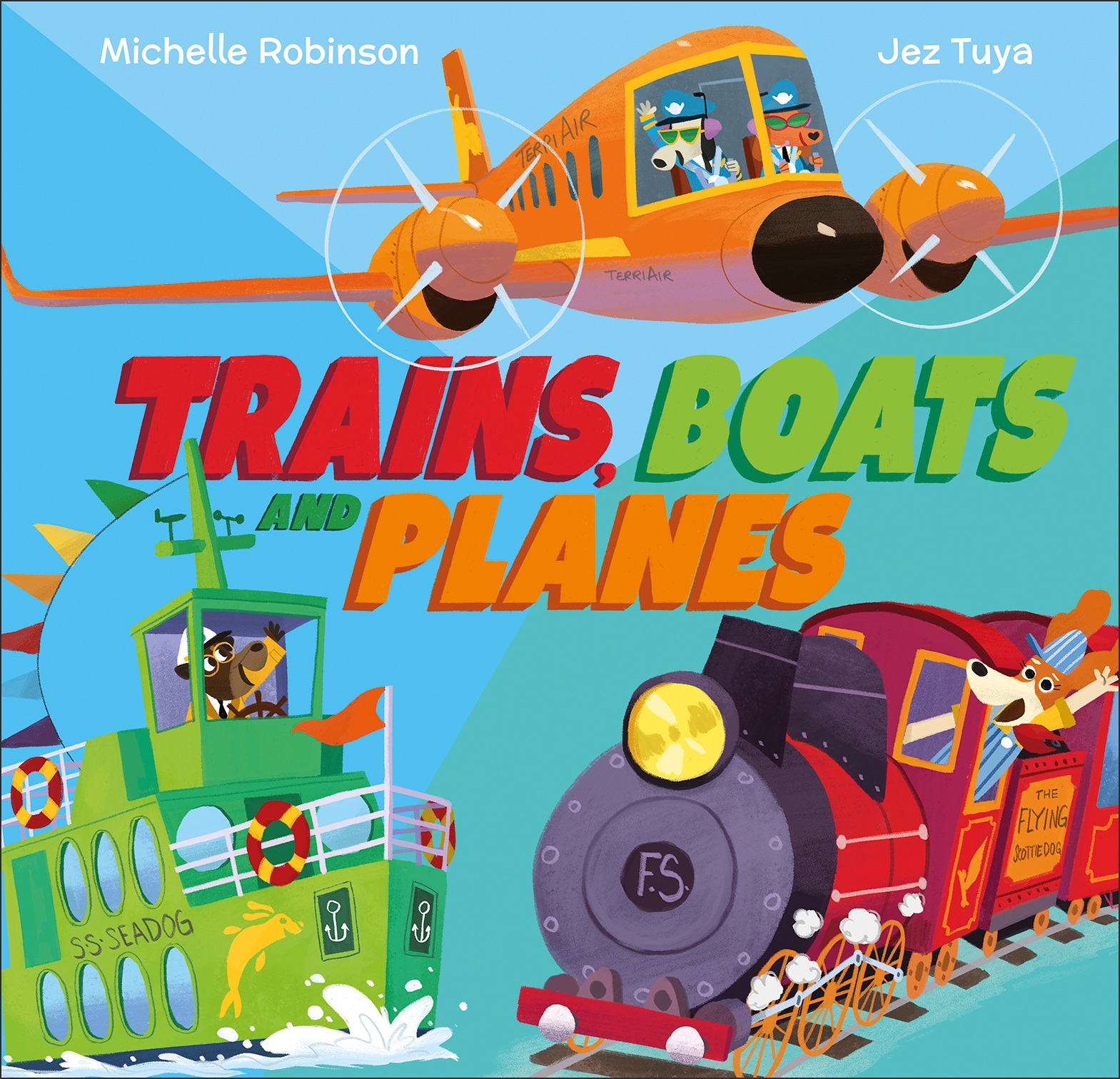 Win one of three copies of Trains, Boats and Planes by Michelle Robinson