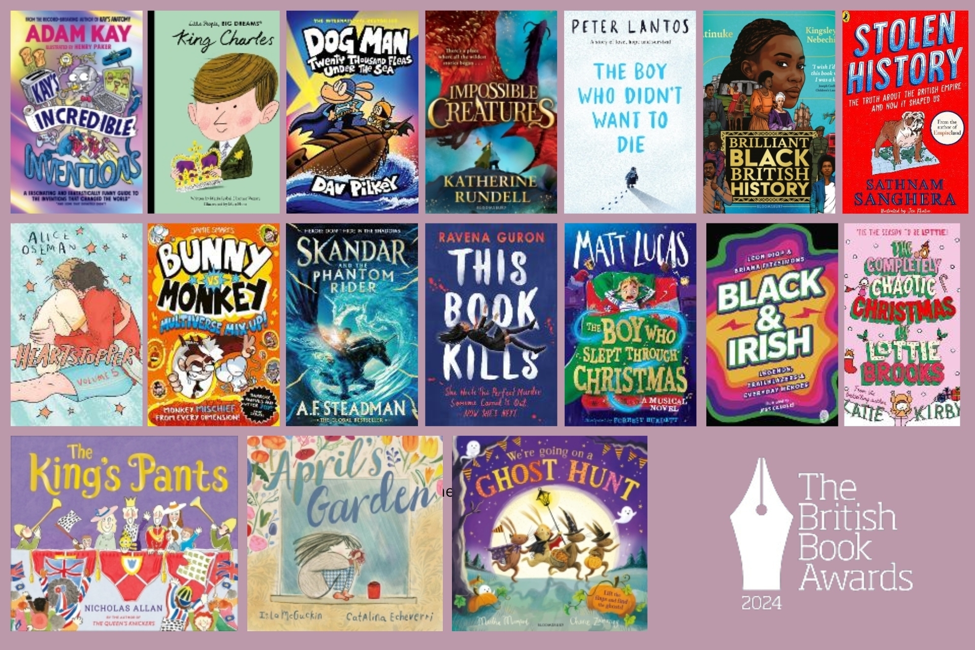 Check out The British Book Awards Children's Book Shortlists for 2024