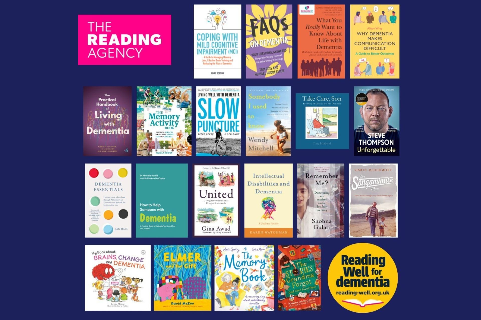 Reading Well for Dementia by The Reading Agency - Books for people living with dementia, including people affected by dementia