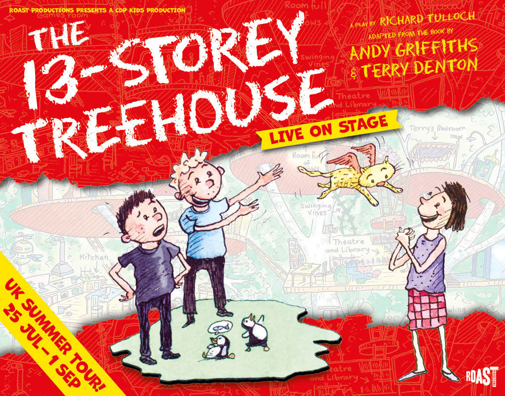 Win a family ticket to see The 13-Storey Treehouse, live on stage!