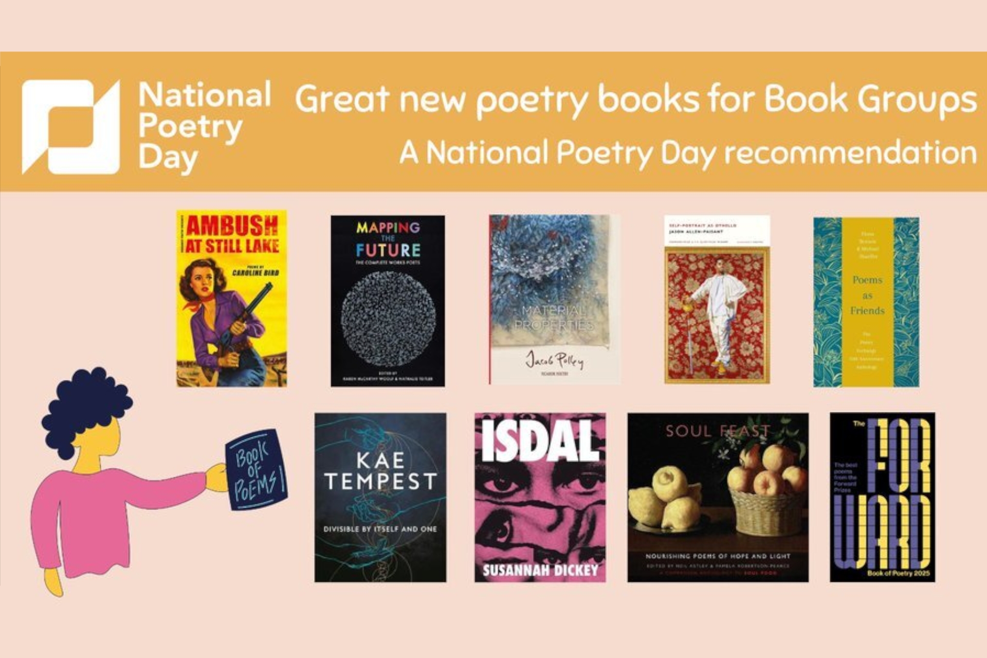 National Poetry Day Launches Poetry Book Recommendations for 2024: Perfect Fodder for Reading Groups