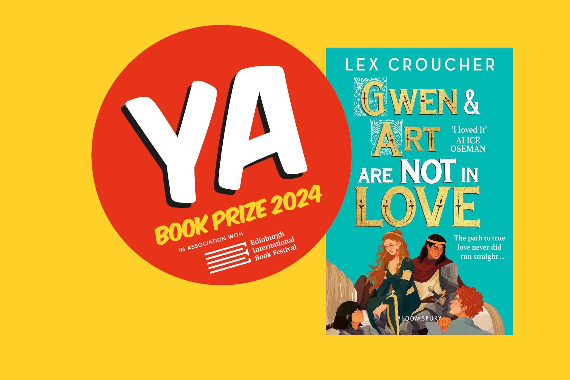 Lex Croucher scoops the YA Book Prize 2024 for Gwen & Art Are Not in Love.