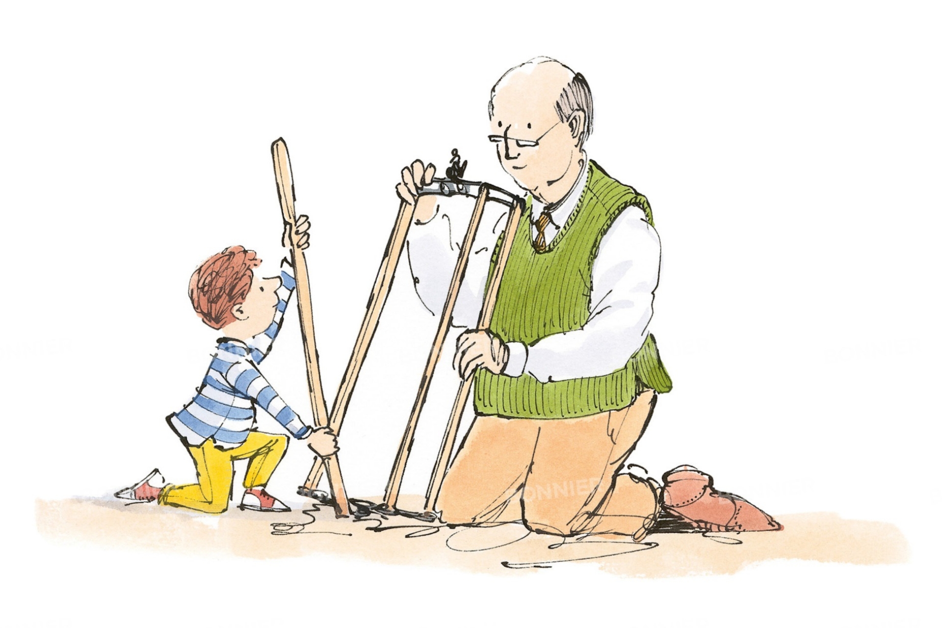 Sam Usher with his Lessons from Quentin.