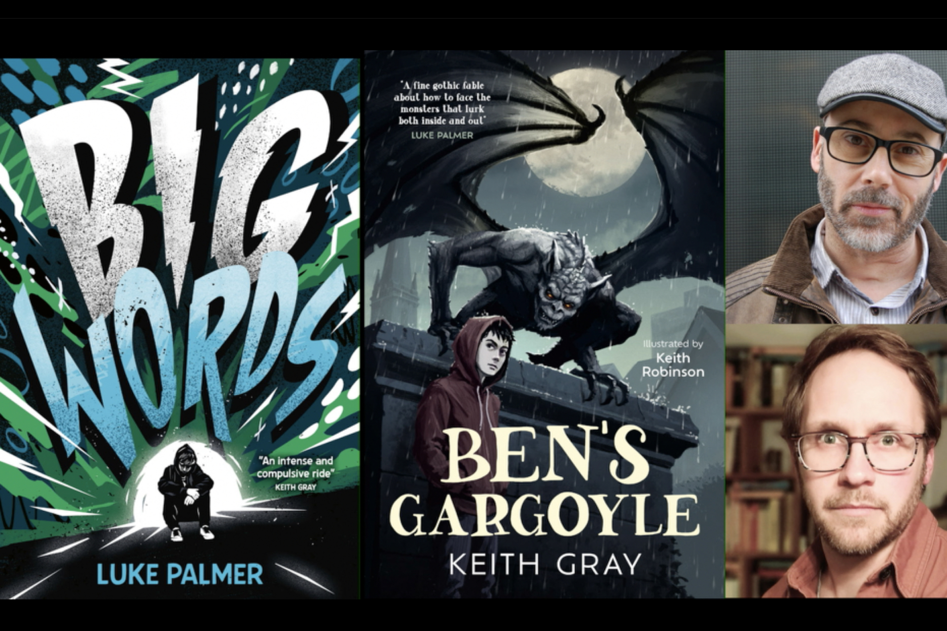 Authors Keith Gray and Luke Palmer in an exclusive LR4Kids event - Boys in Books