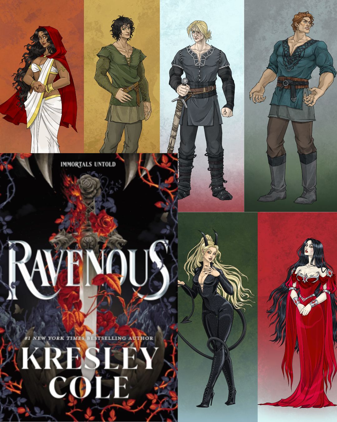 Win a copy of Ravenous by Kresley Cole and Character Art Prints