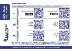 Hinweise Live-Tracking