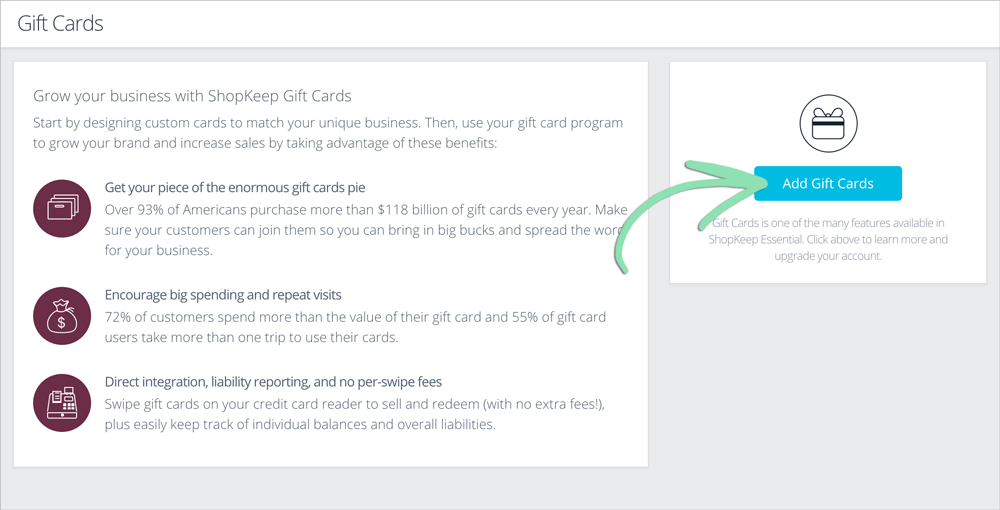 Shopkeep Integrated Gift Cards Shopkeep Support