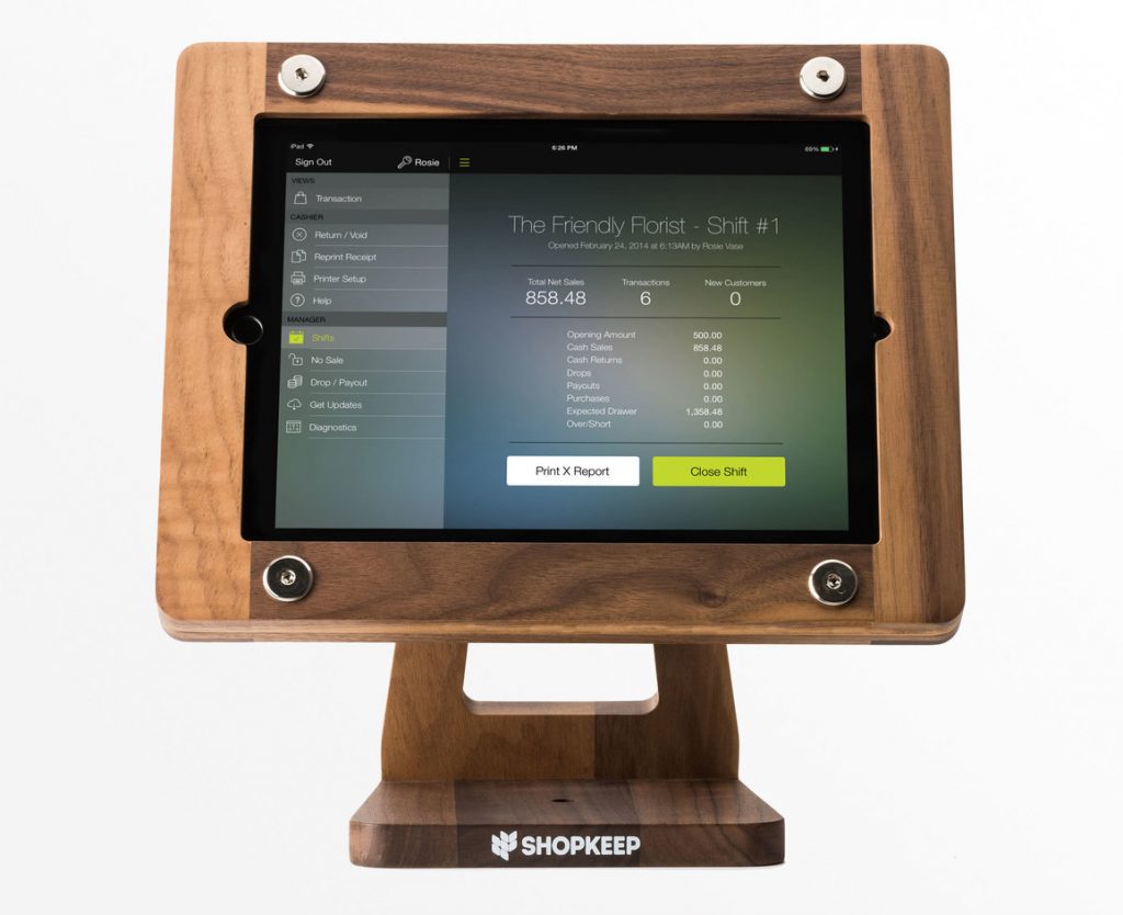 Freeform Woodworks iPad Air POS Stand