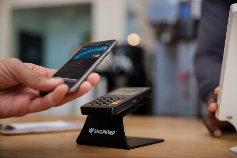 shopkeep POS Apple Pay device