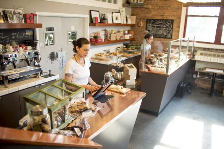 interior of a bakery - business ideas for small towns