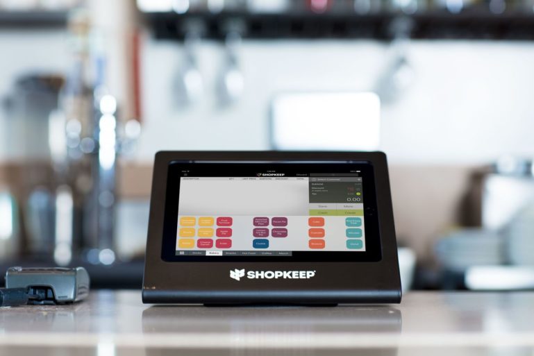 ShopKeep register close up restaurant startup costs