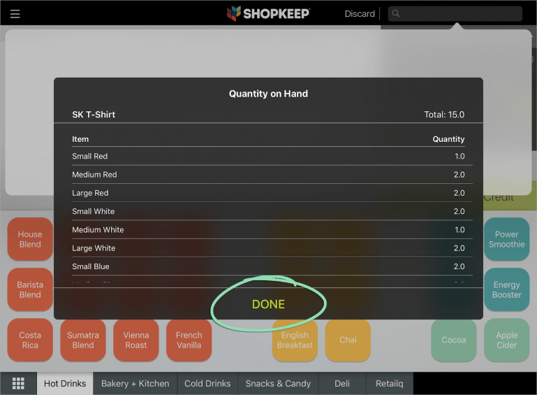 Version 2.34.0 Quantity on Hand with Variants