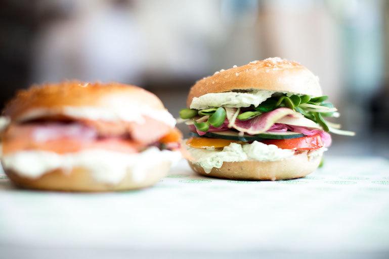 How to reduce restaurant waste bagel sandwich