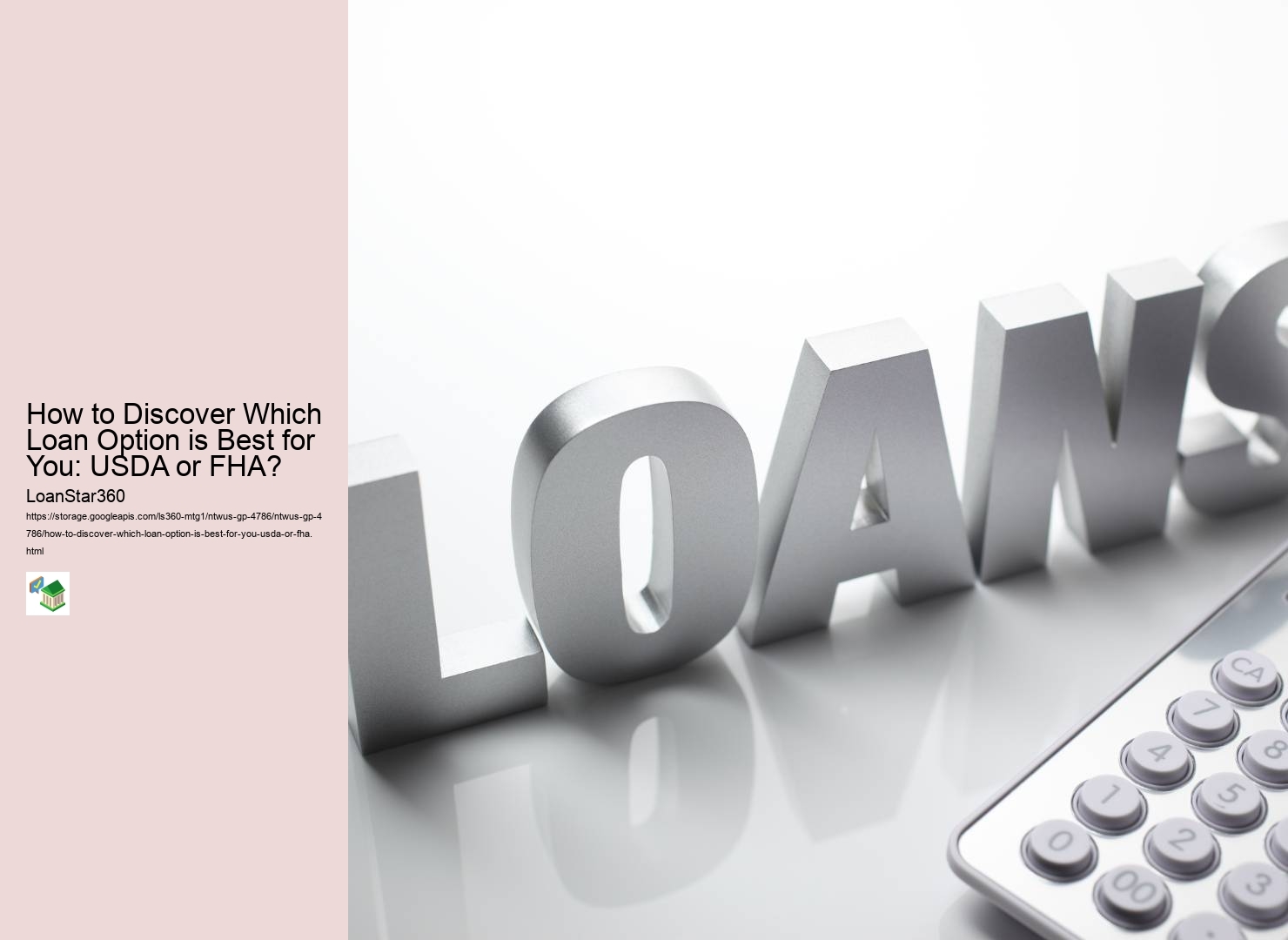 How to Discover Which Loan Option is Best for You: USDA or FHA? 