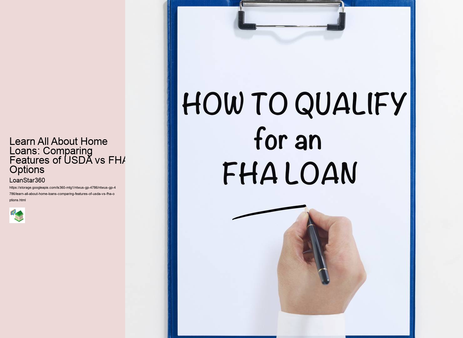 Learn All About Home Loans: Comparing Features of USDA vs FHA Options